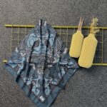 Naturel Pamuk İpek Eşarp-545658-Okyanus Melodisi