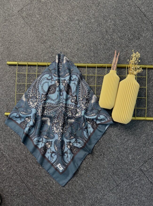 Naturel Pamuk İpek Eşarp-545658-Okyanus Melodisi