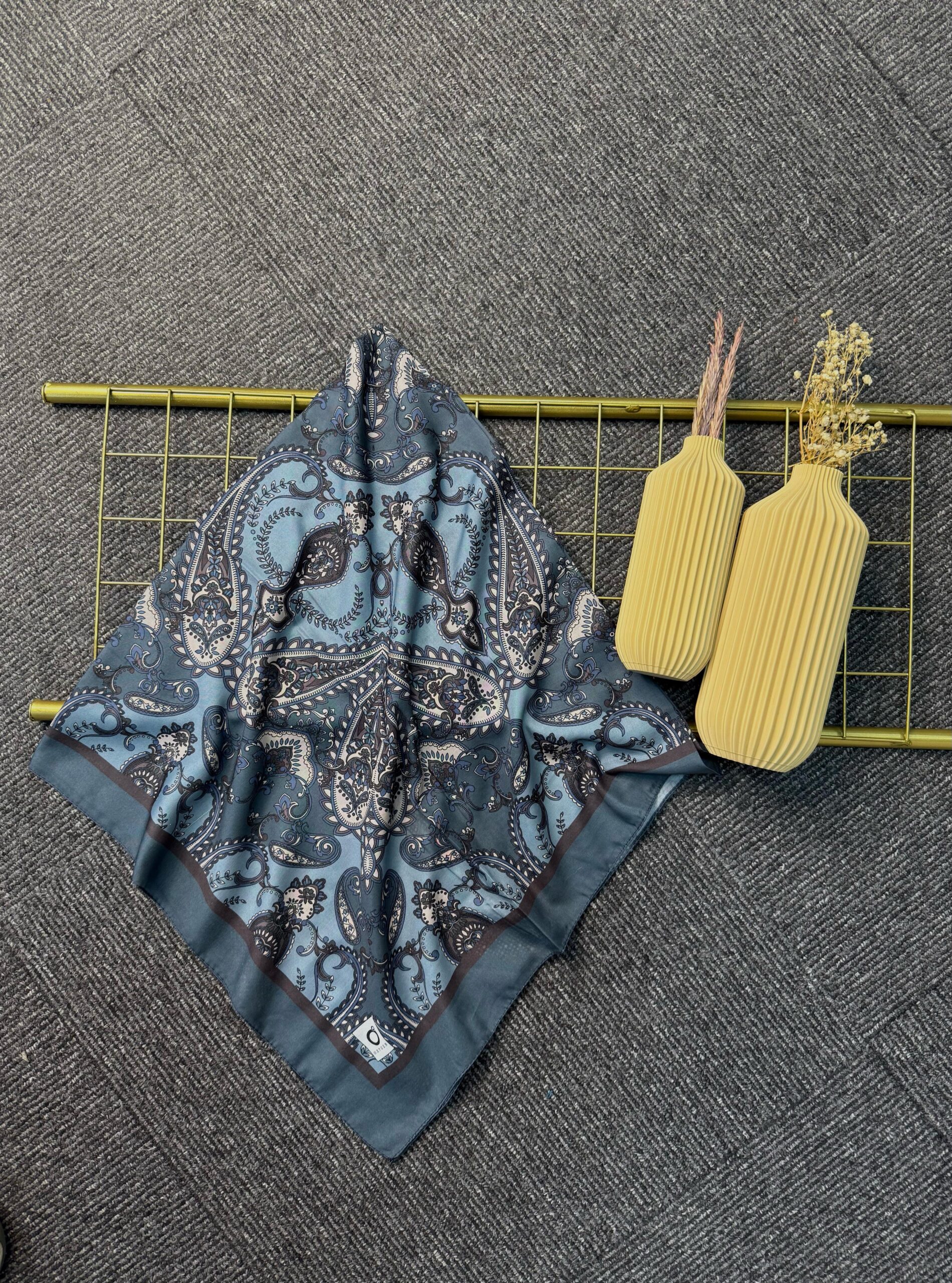 Naturel Pamuk İpek Eşarp-545658-Okyanus Melodisi