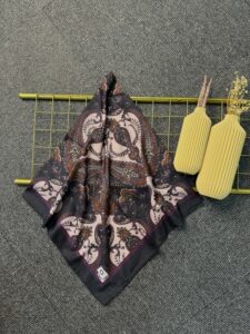 Naturel Pamuk İpek Eşarp-545658-Gizemli Kahve