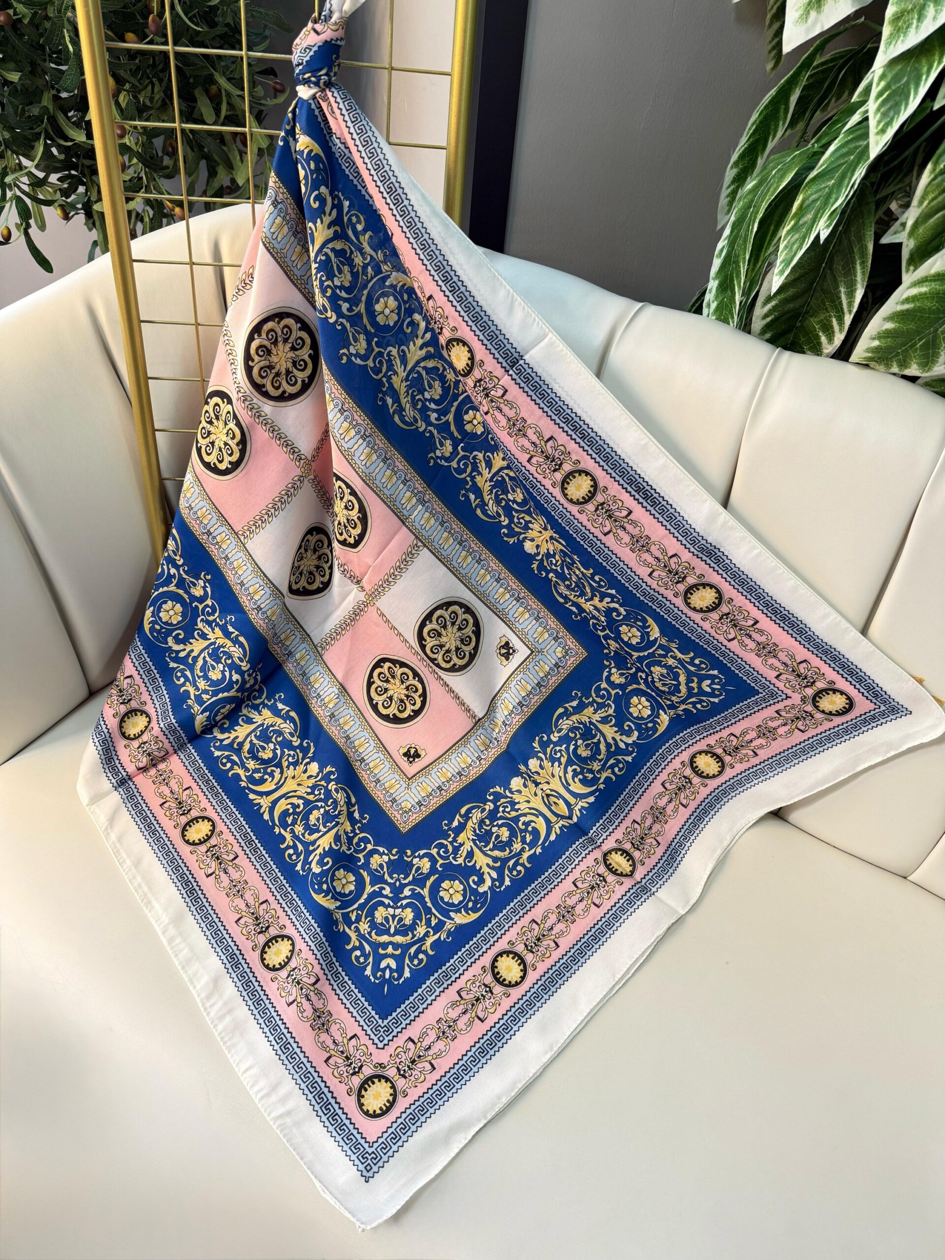 Versace Pamuk Soft Şal 61535 - Mercan