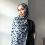 Coach Desen İpek Kaşmir Çift Taraflı Şal 39210 - Gri