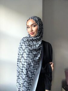 Coach Desen İpek Kaşmir Çift Taraflı Şal 39210 - Gri