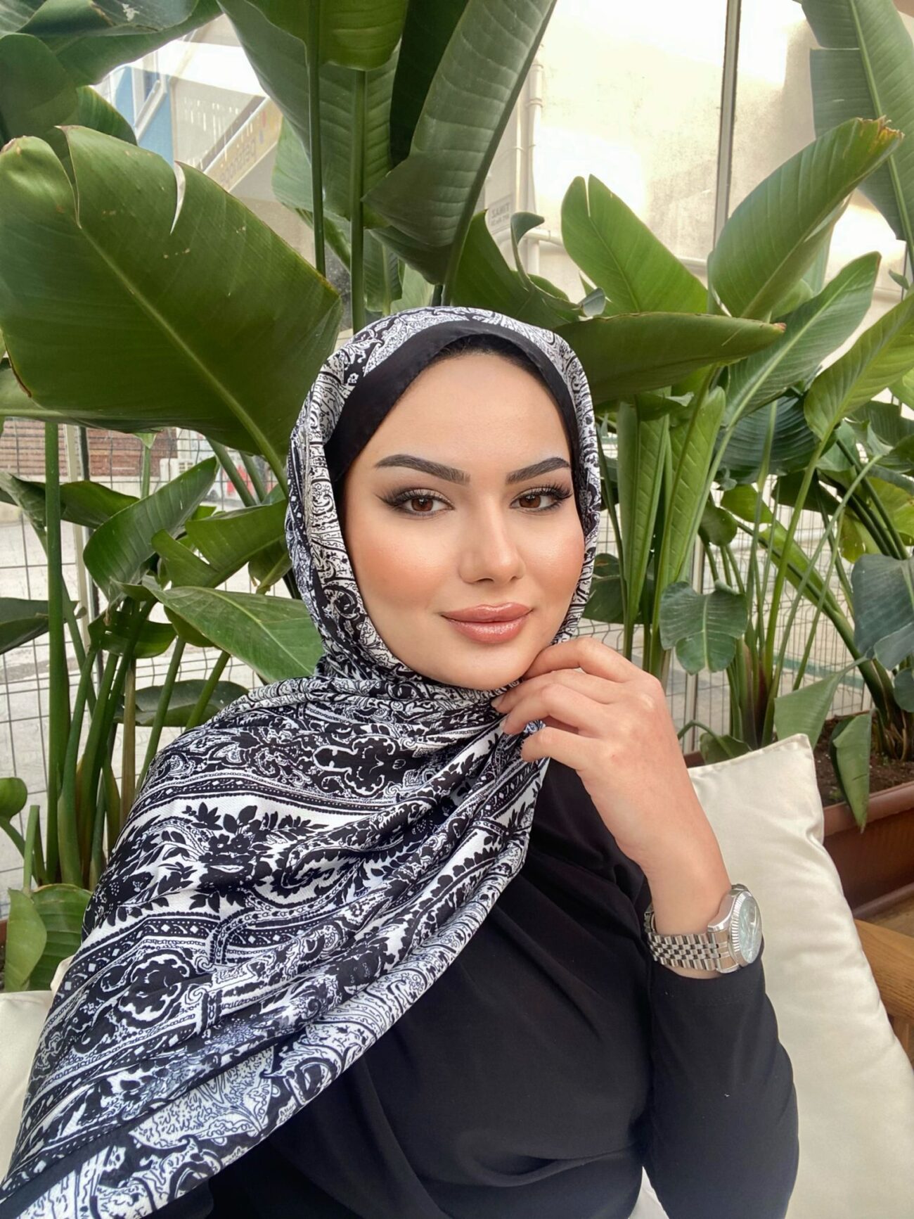 Etro Marka Yeni Sezon İthal Etnik Desen Vual İpek Şal - SİYAH