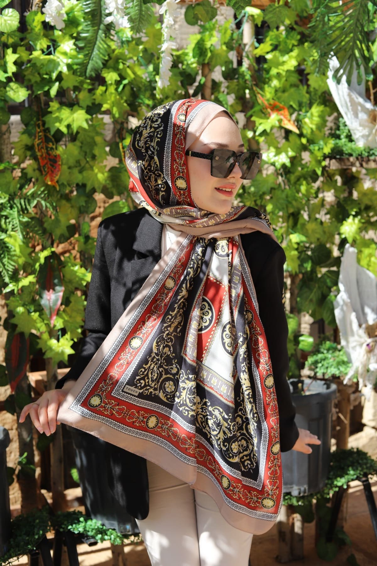 Versace Pamuk Soft Şal 61535 - Bordo