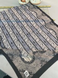 Etro Desen Pamuk İpek Şal 49733 -Gece Siyahı