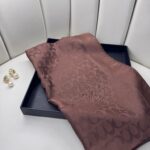 Coach İthal Pamuk Jakar İpek Şal 23141 - Kahve