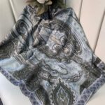 Etro Pamuk İpek Şal -987654- Küf Yeşili