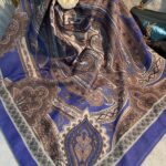 Etro Pamuk İpek Şal -987654-Morcivert