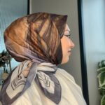 Karnaval Desen Pamuk İpeksi Eşarp- 457896- Antrasit