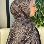 Mandala Desen Pamuk İpeksi Şal -452103-  Lila