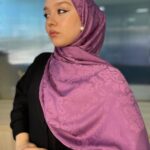 Ahenk Desen İpeksi Jakar Şal - 75395- Lavanta