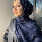 Kabartma Desenli Kazayağı İpeksi Jakar Şal - 52320 - Parlament Mavisi