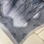 Sarmaşık Desen Pamuk İpek Şal -41200- Kül