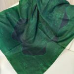 Sarmaşık Desen Pamuk İpek Şal -41200- Zümrüt