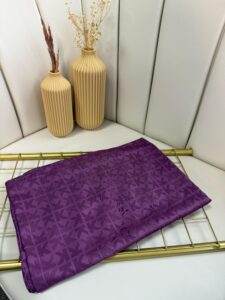 K Desen İpeksi Jakar Şal-997788-Lavanta Rüyası