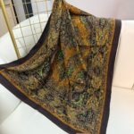 Touch İthal Pamuk İpek Şal-63456-Hardal-Yeşil