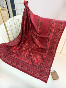 Touch İthal Etnik Desen Yün İpek Şal-34770-Narçiçeği