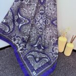 Etro Desen Pamuk Soft Eşarp 27091 - Mor