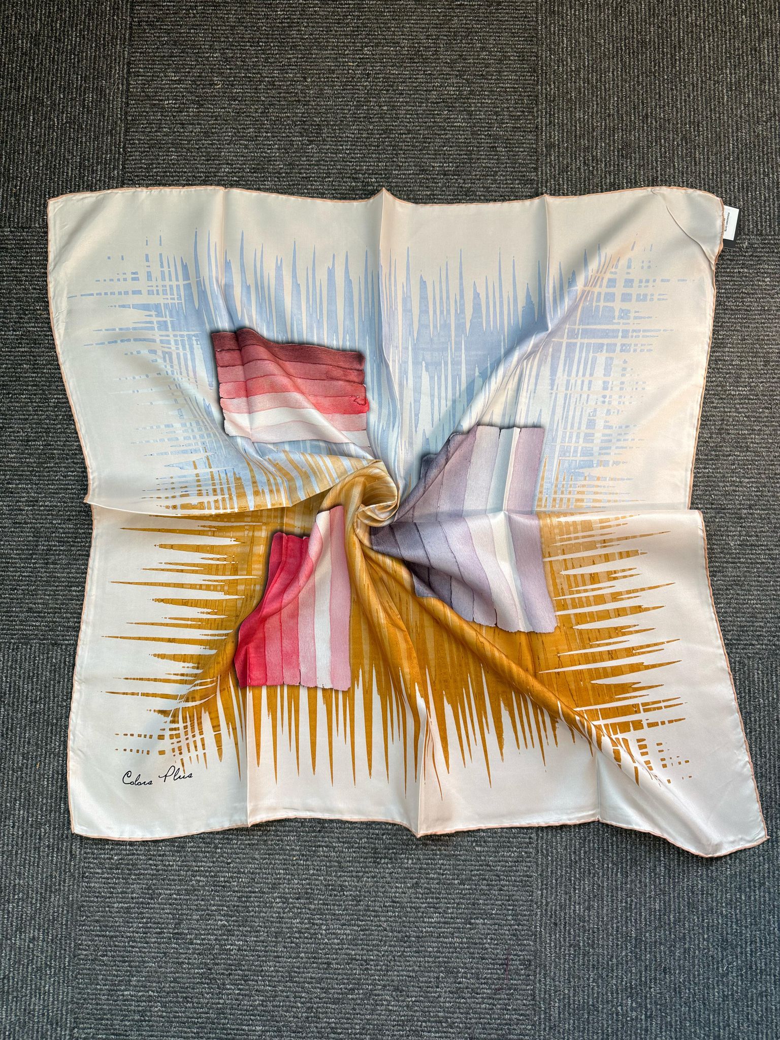 Twil İpek  Eşarp-321659-Renklerin Yankısı-Hardal