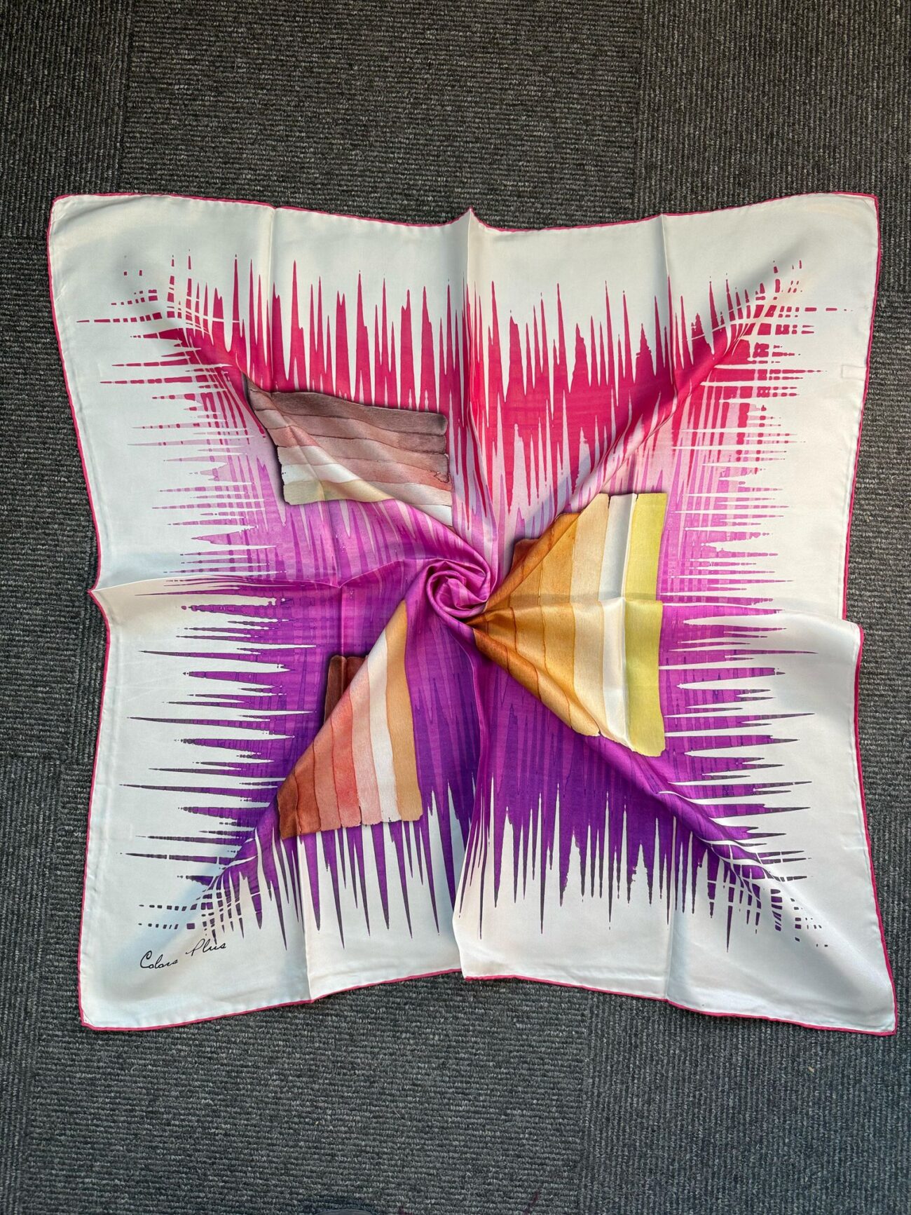 Twil İpek Eşarp-321659-Renklerin Yankısı-Mor