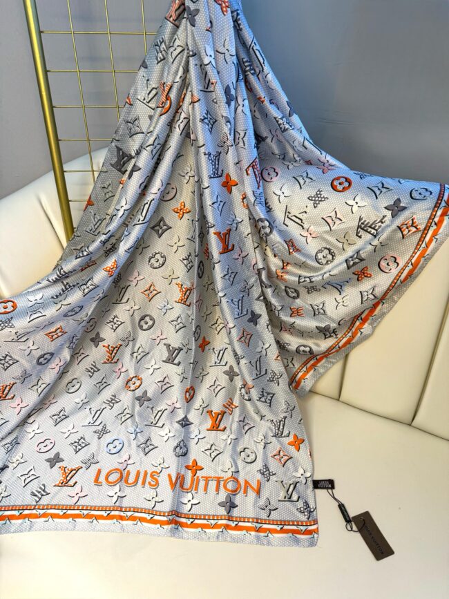 Lv  Vual İpek Şal-741852-Gri