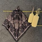 Naturel Pamuk İpek Eşarp-545658-Gece çiçeği