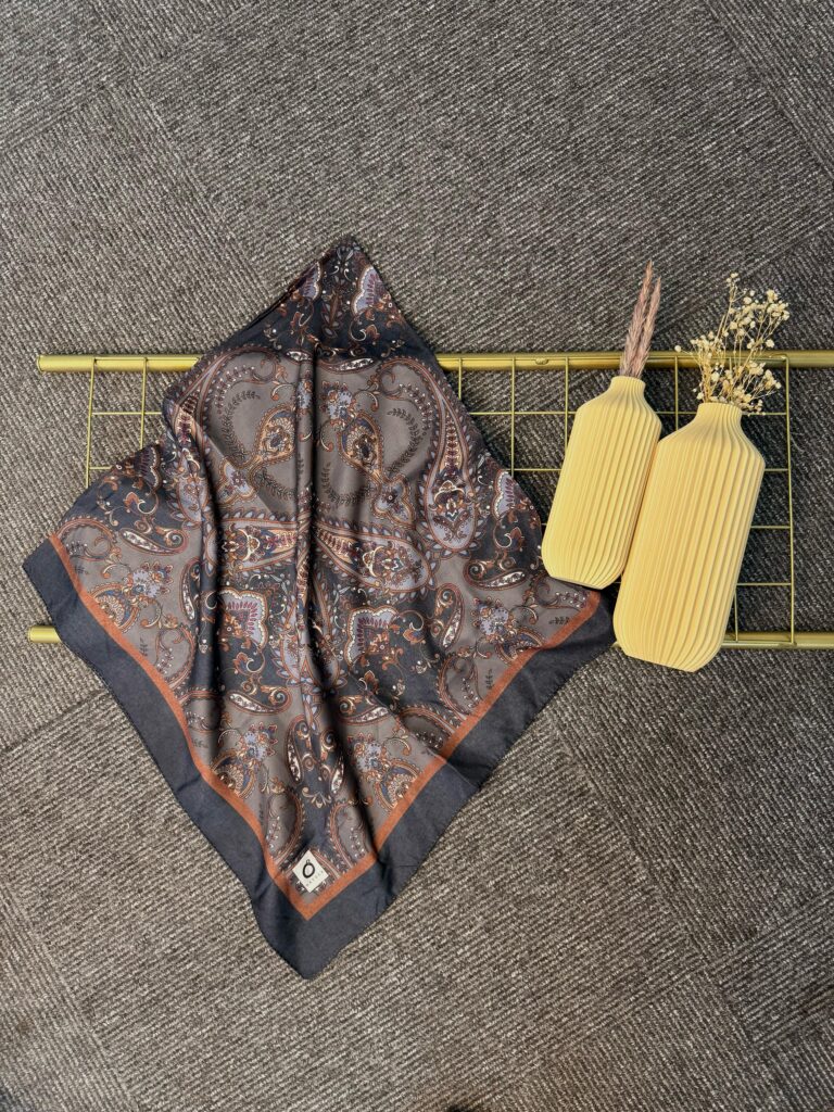 Naturel Pamuk İpek Eşarp-545658-Mercan Dalgası