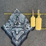 Etro Desen Pamuk Soft Eşarp 27091 -Antrasit