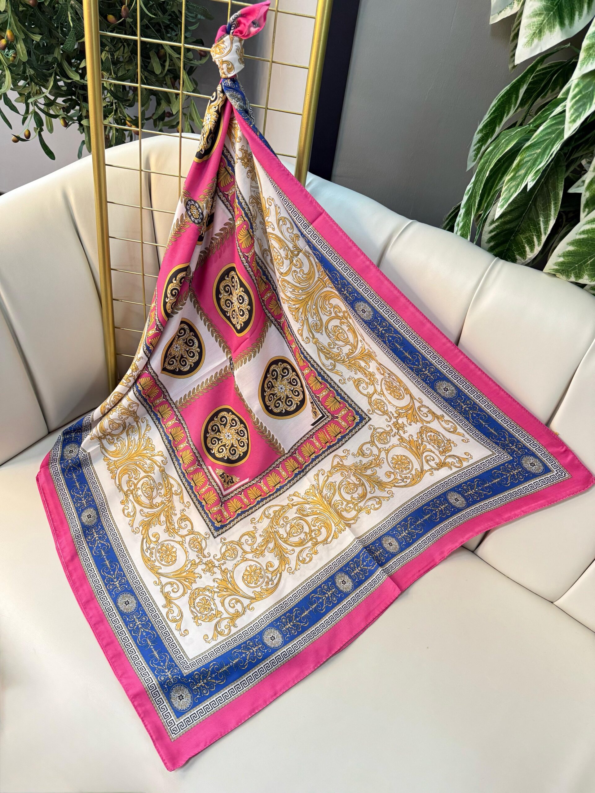 Versace Pamuk Soft Şal 61535 - Fuşya