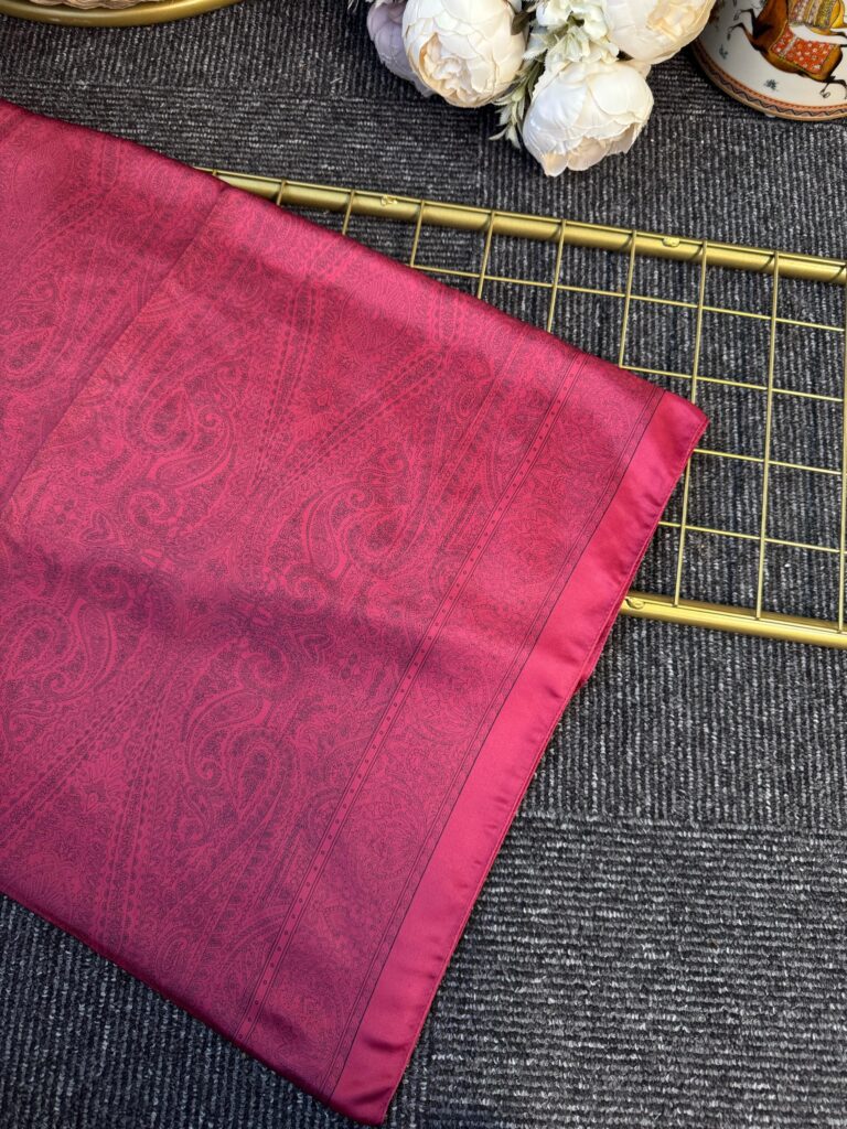 Nisyan  Vual İpek Şal-901465-Kırmızı