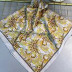 Mimoza Desen Vual İpek Eşarp-6203408-Yeşil