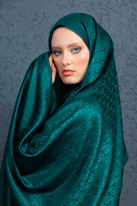 Dior  İthal Yün  İpek Şal Tam Set Kutulu Sertifikalı-Zümrüt