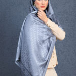 Dior  İthal Yün  İpek Şal Tam Set Kutulu Sertifikalı-Antrasit