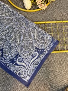 Desenname Pamuk Şal-406465-Midnight Mavi