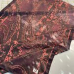 İnci Gecesi Desen Pamuk İpek Şal-10004-GÜL KURUSU