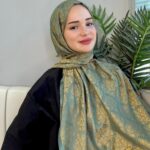 Hürrem Sultan Kendinden Dokulu Çift Taraflı Şal-2000- Zer-i Zümrüt