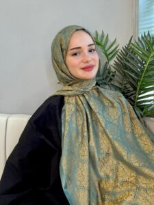 Hürrem Sultan Kendinden Dokulu Çift Taraflı Şal-2000- Zer-i Zümrüt