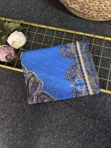 Bohem Ruh Pamuk Şal-678456-Gök Mavi