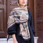 SAHRA DESEN PAMUK İPEK ŞAL-10005-SİYAH