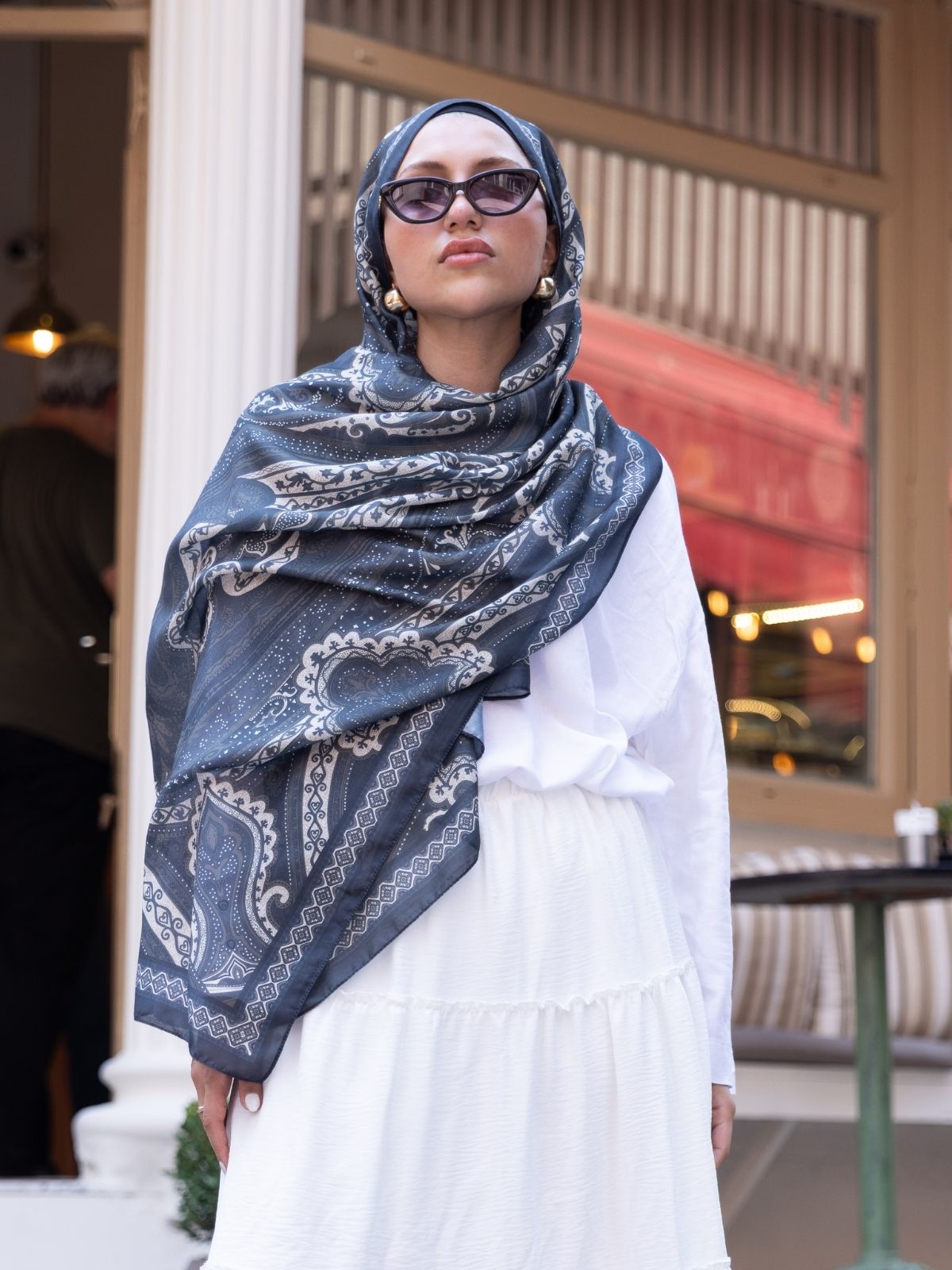 SAHRA DESEN PAMUK İPEK ŞAL-10005-ÇAM YEŞİLİ