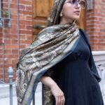 SAHRA DESEN PAMUK İPEK ŞAL-10005-TABA