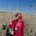 Leopar Detaylı Pamuk İpek Şal-456654-Kırmızı