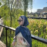 Leopar Detaylı Pamuk İpek Şal-456654-Mor