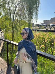 Leopar Detaylı Pamuk İpek Şal-456654-Mor