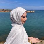 Dior Desenli İpek Kaşmir Çift Taraflı Şal 78002 - Ekru