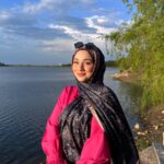 Leopar Detaylı Pamuk İpek Şal-456654-Lacivert