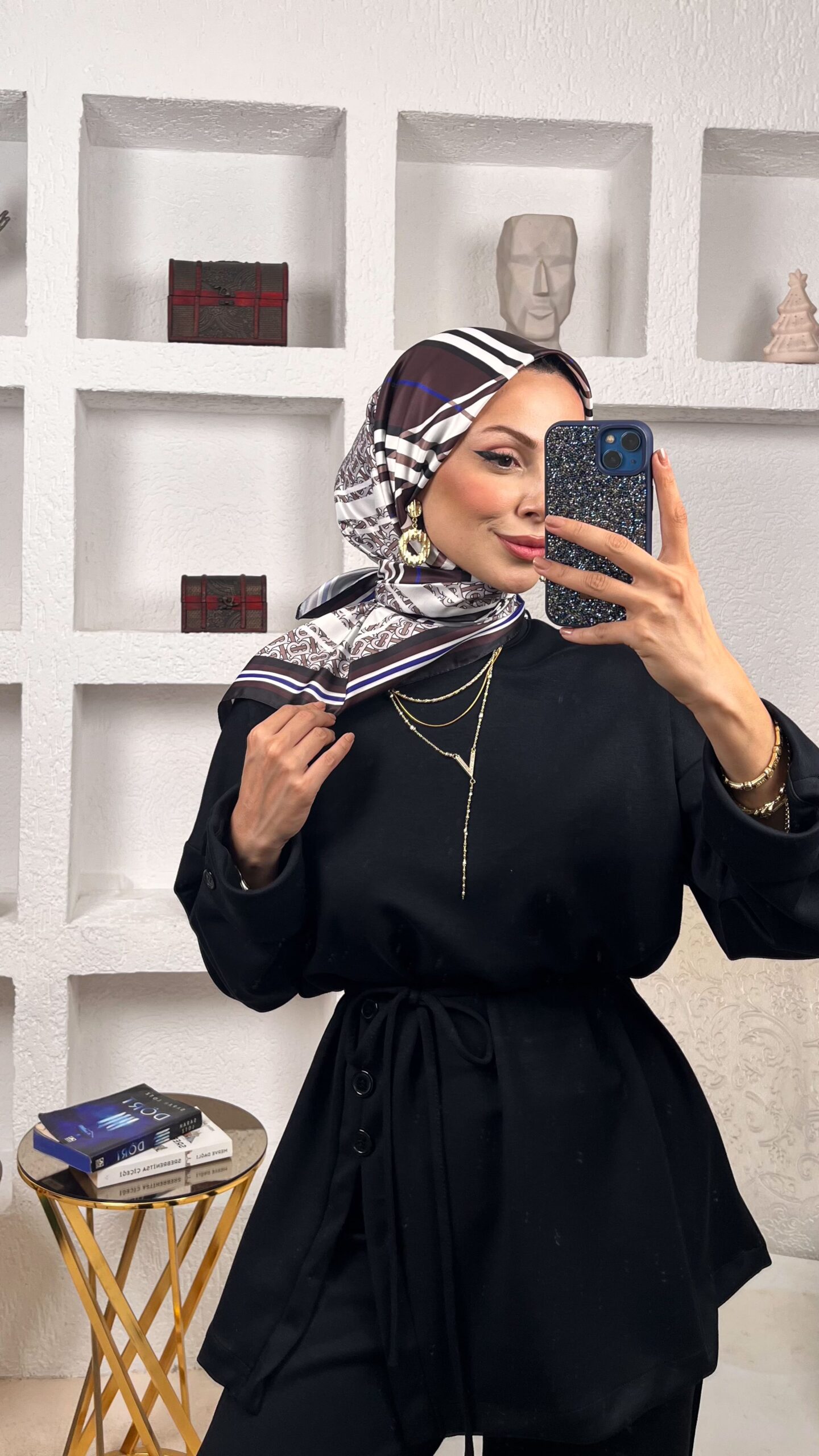 Burberry Vual İpek Eşarp-6203162-Acıkahve