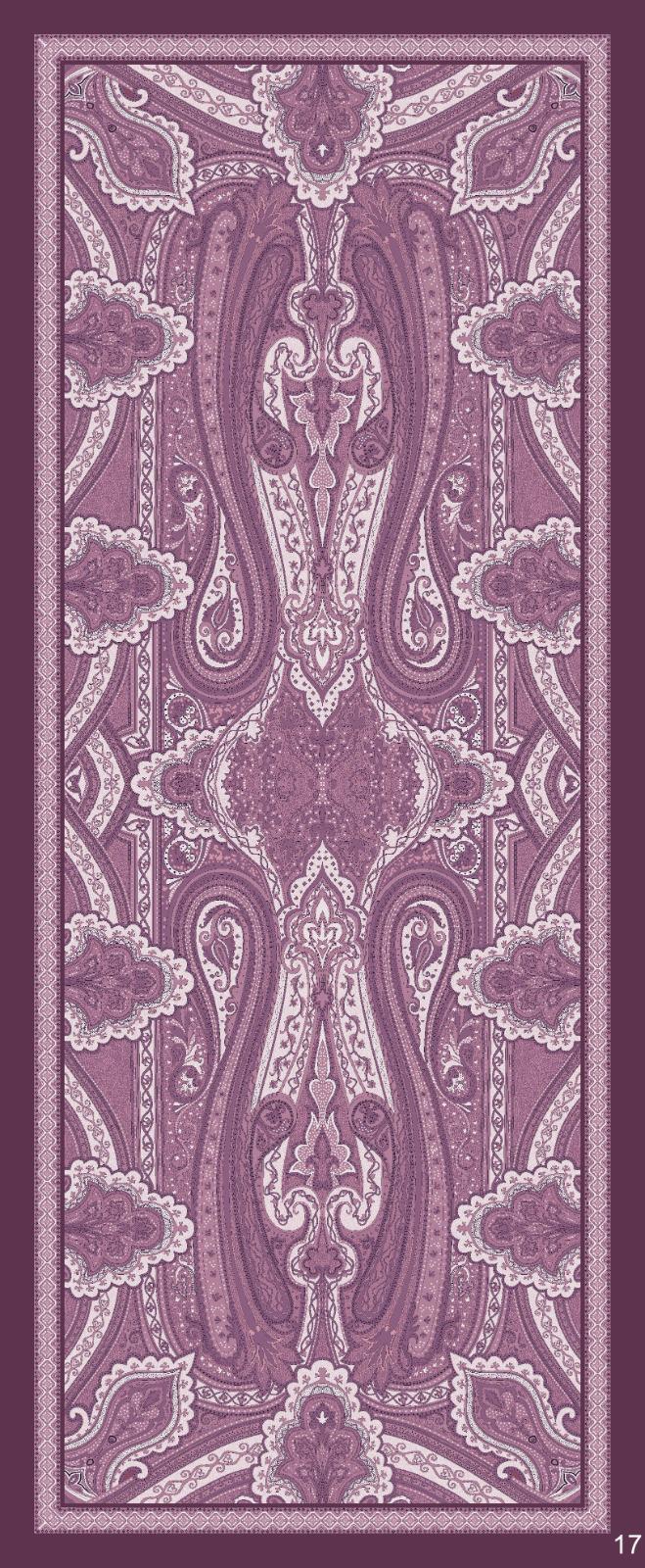 Yeni Etnik Pamuk Soft Şal 65301 - Erik Moru