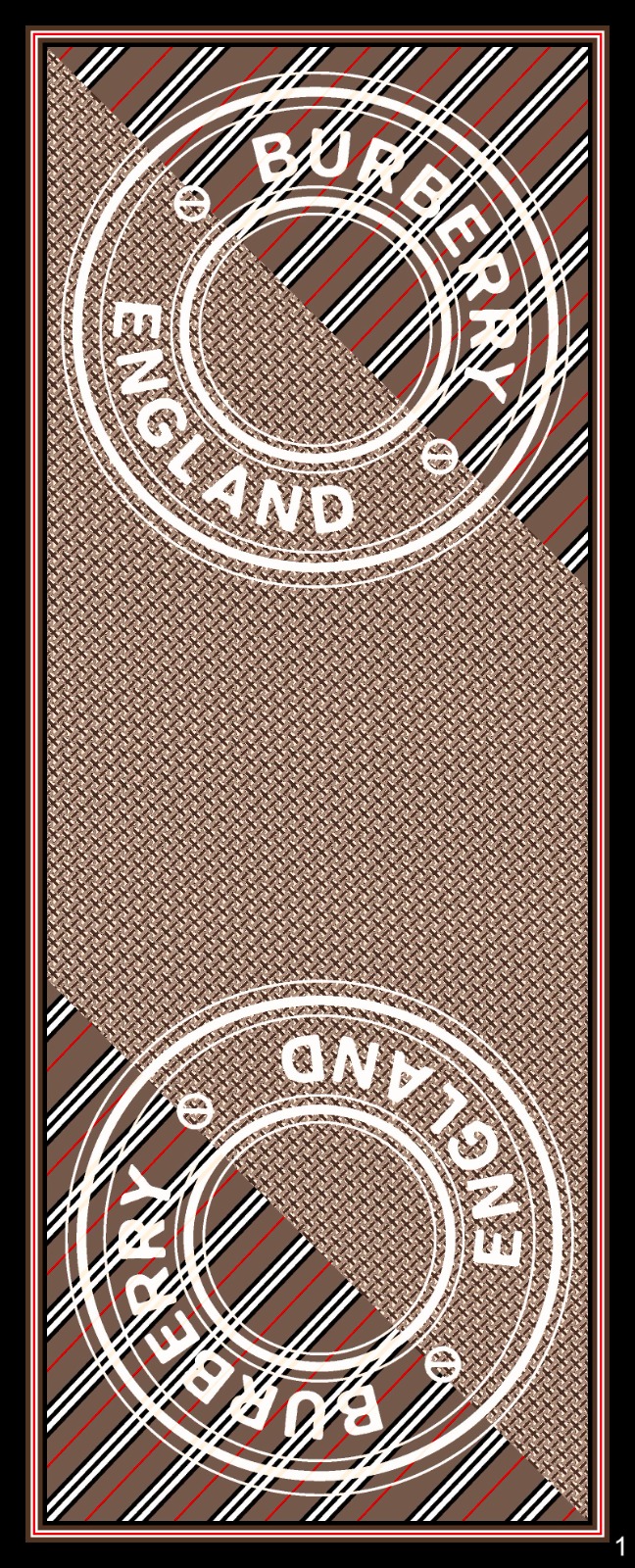 Burberry Monogram Pamuk Soft Şal 64303 - Mocha